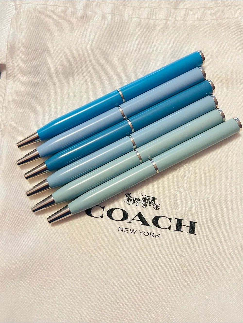 Coach Mini Light Blue and Blue Pens/ Keychain/ Bag Charm (PRICE FOR ONE)